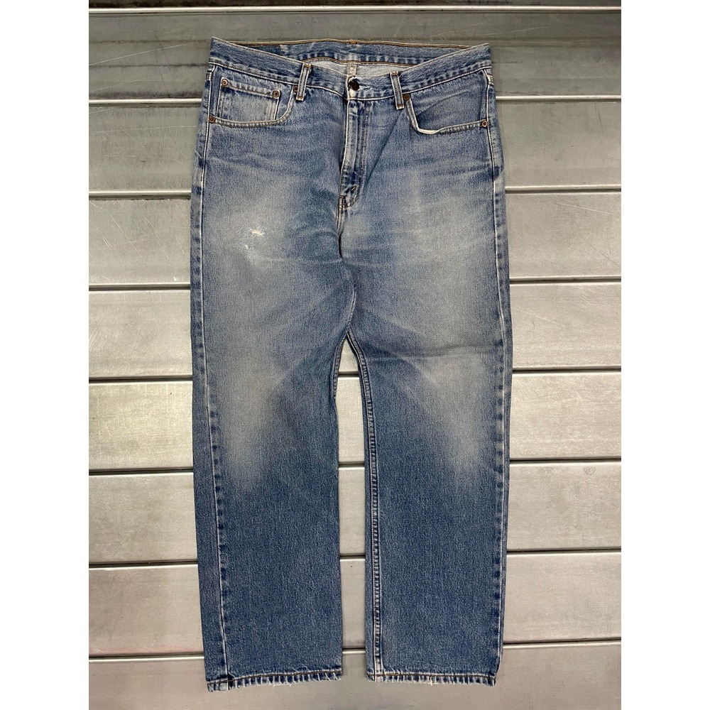 VTG Levis 581 Jeans Mens 36X30 Blue Medium Wash Denim Straight Leg 100% Cotton